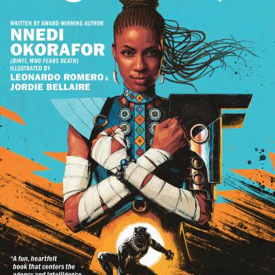 "Shuri" writen by Nnedi Okorafor illustrated by Leonardo Romero & Jordie Bellaire graphic novel cover