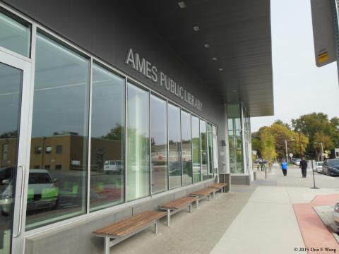 Ames Public Library Entrance