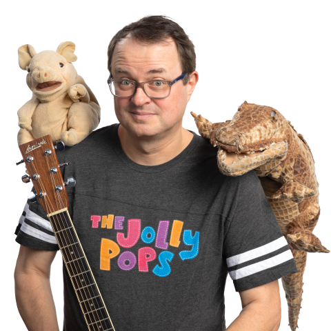 Mr. Billy and puppets from The Jolly Pops